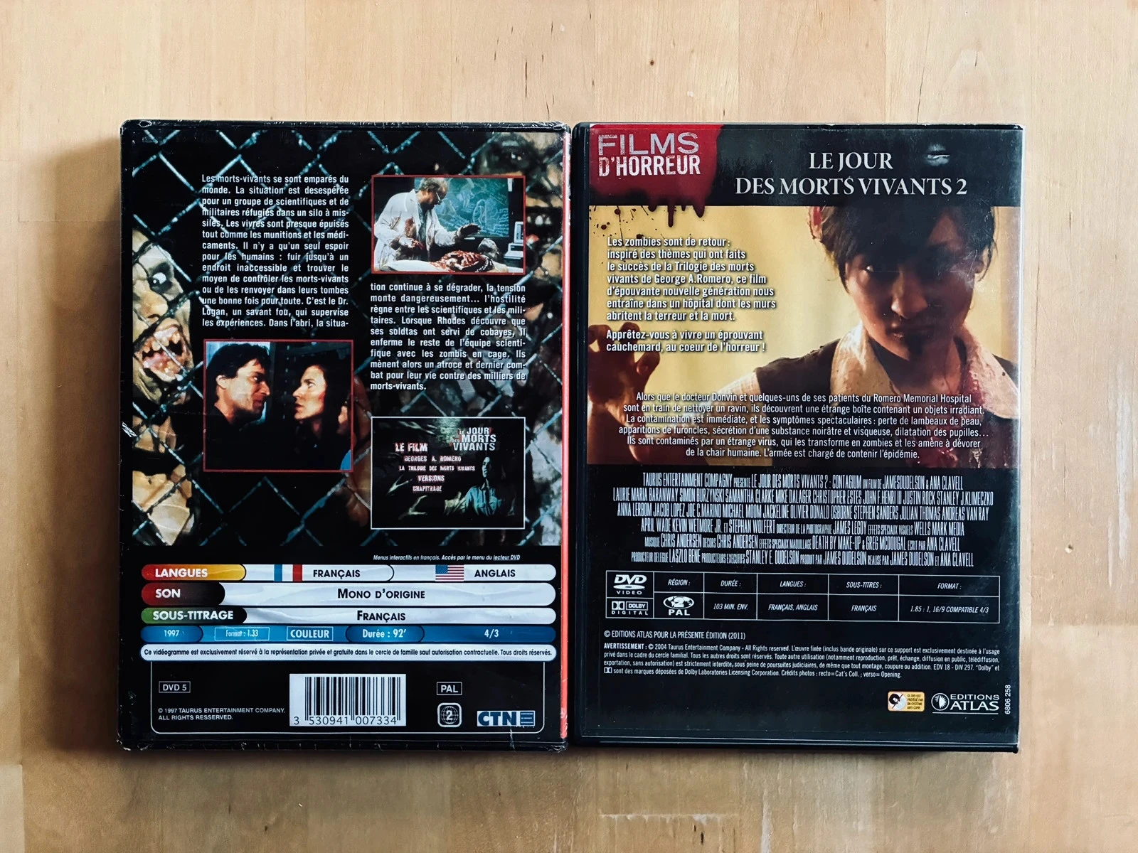 Lote de 2 DVD El día de los muertos vivientes 1 y 2. – photo 3